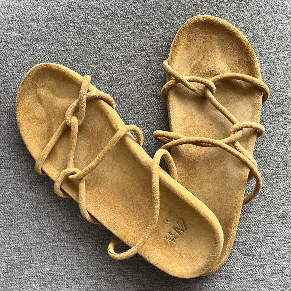 Beautiful tan sandals from Zara
